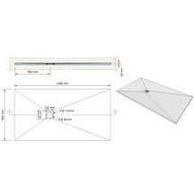 ACQUABELLA CONSTRUPLAS RECEVEUR BASE NUDE 80 BLANCO 150X80 Bonde