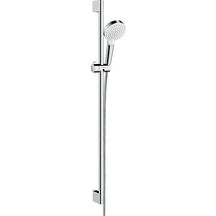 hansgrohe Crometta Combi douche Vario avec barre 90 cm / Ecostat 1001 CL, Blanc/Chromé