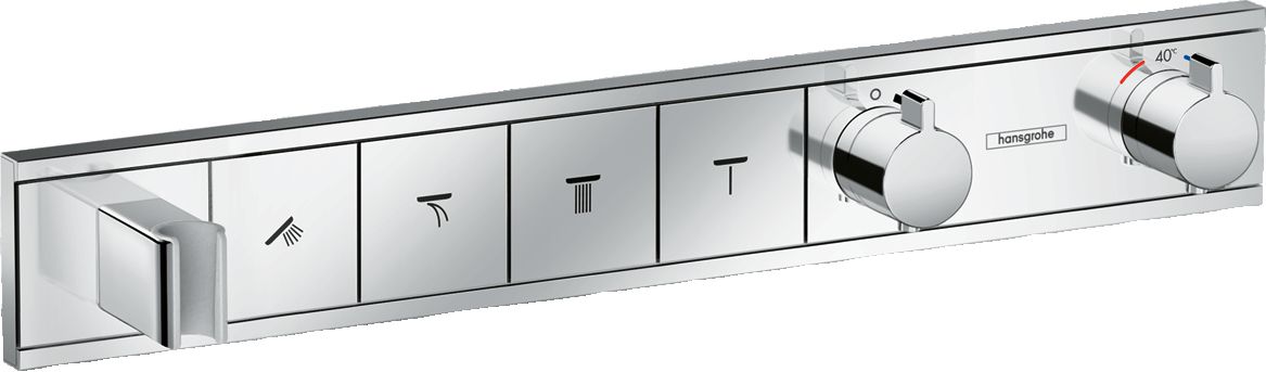 Module thermostatique HG RainSelect encastré avec 4 fonctions réf. 15357000