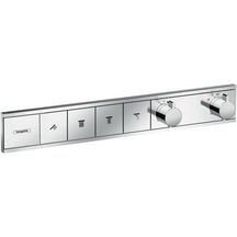 hansgrohe RainSelect Factice Module thermostatique RainSelect encastré avec 4 fonctions, Chrome