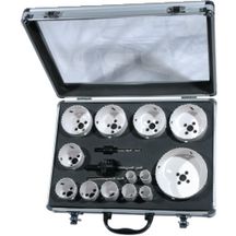 Trépans bi-métal HSS(coffret 13) diamètre 19/22/24/29/35/3843/51/65/67/68/76/ 102 Novipro