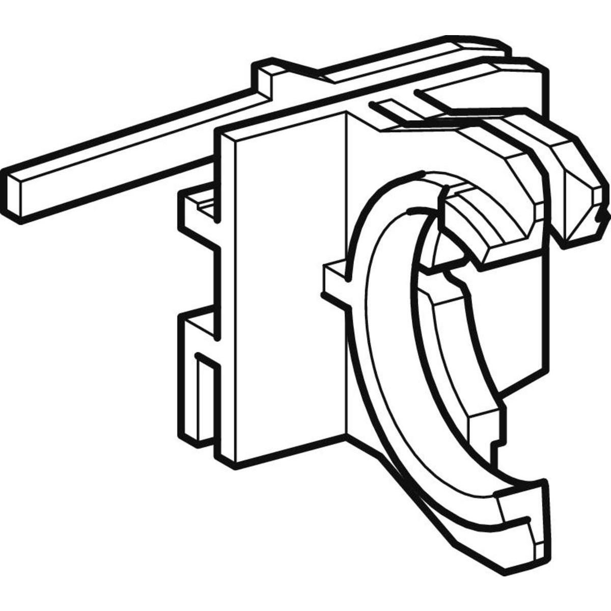 Clip de fixation Geberit pour robinet flotteur type 380 et réservoir à encastrer Unica