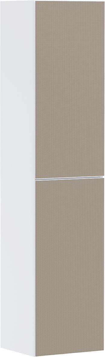 hansgrohe Xevolos E Colonne 400/360 Blanc mat, charnière de porte gauche, Façade: Bronze texturé