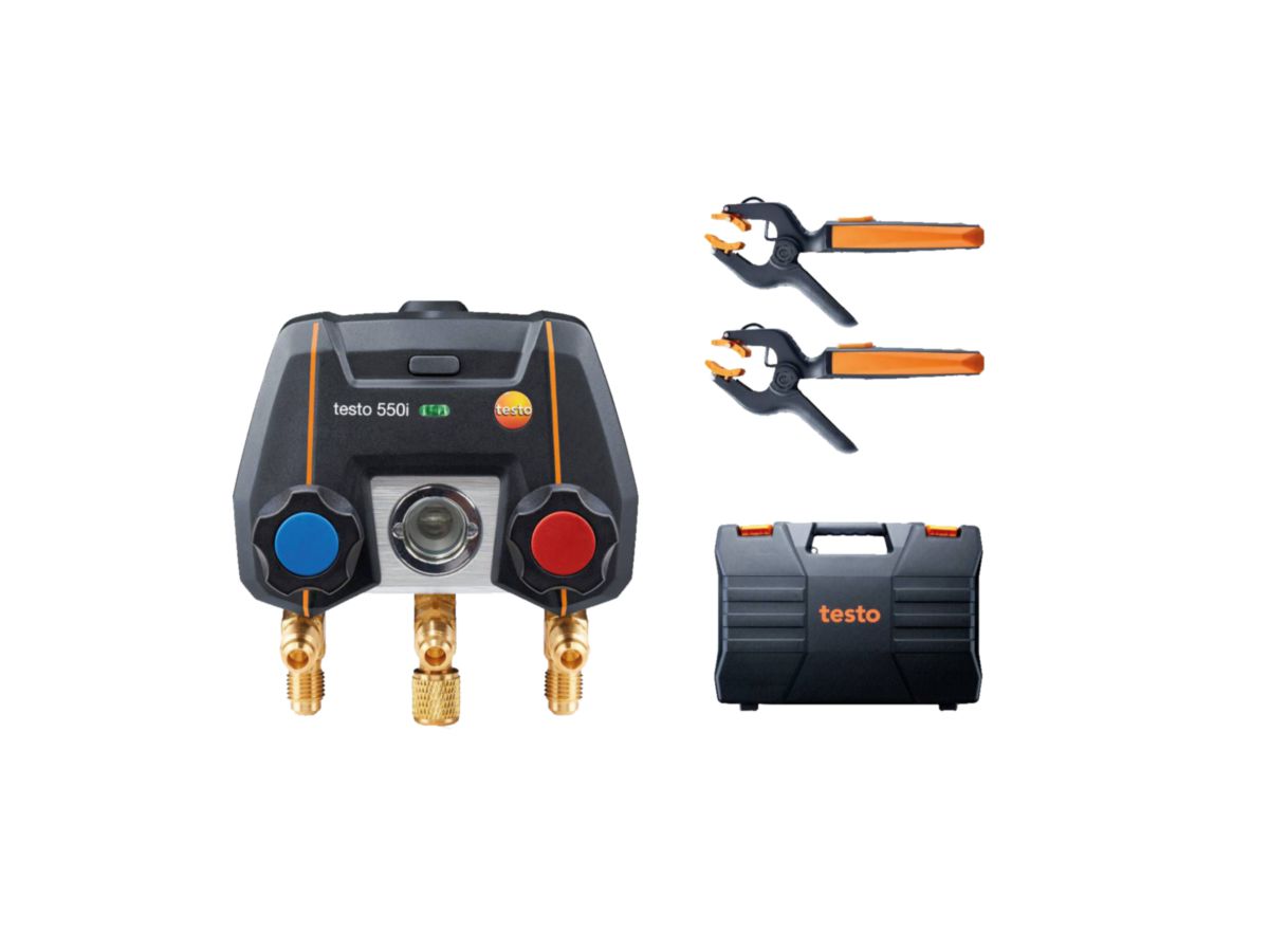 Kit smart testo 550i - kit manomètre froid connecté Réf. 0564 3550