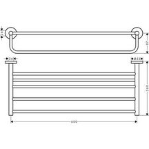 hansgrohe Logis Universal Porte-serviette multi-barres, Chromé