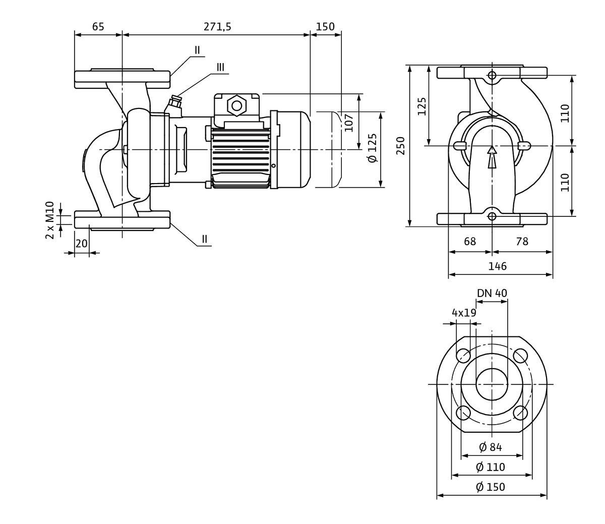 Circulateur Collectif EC veroline-ipl40/80-0,09/4 Réf. 2089695