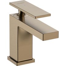 Mitigeur lavabo 80 Tecturis E  CoolStart sans tirette ni vidage Bronze brossé Réf. 73001140