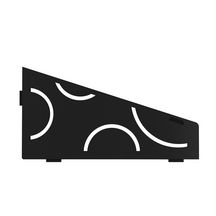 Tablette design d'angle Shelf-E Curve alu finition structuré noir graphite mat 154 x 295 mm réf. SES3D6MGS