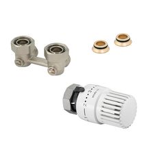 Pack robinetterie thermostatique equerre (vindo th, multiflex equ 3/4" M/F, jeu de cones) Réf. PACK6EQU