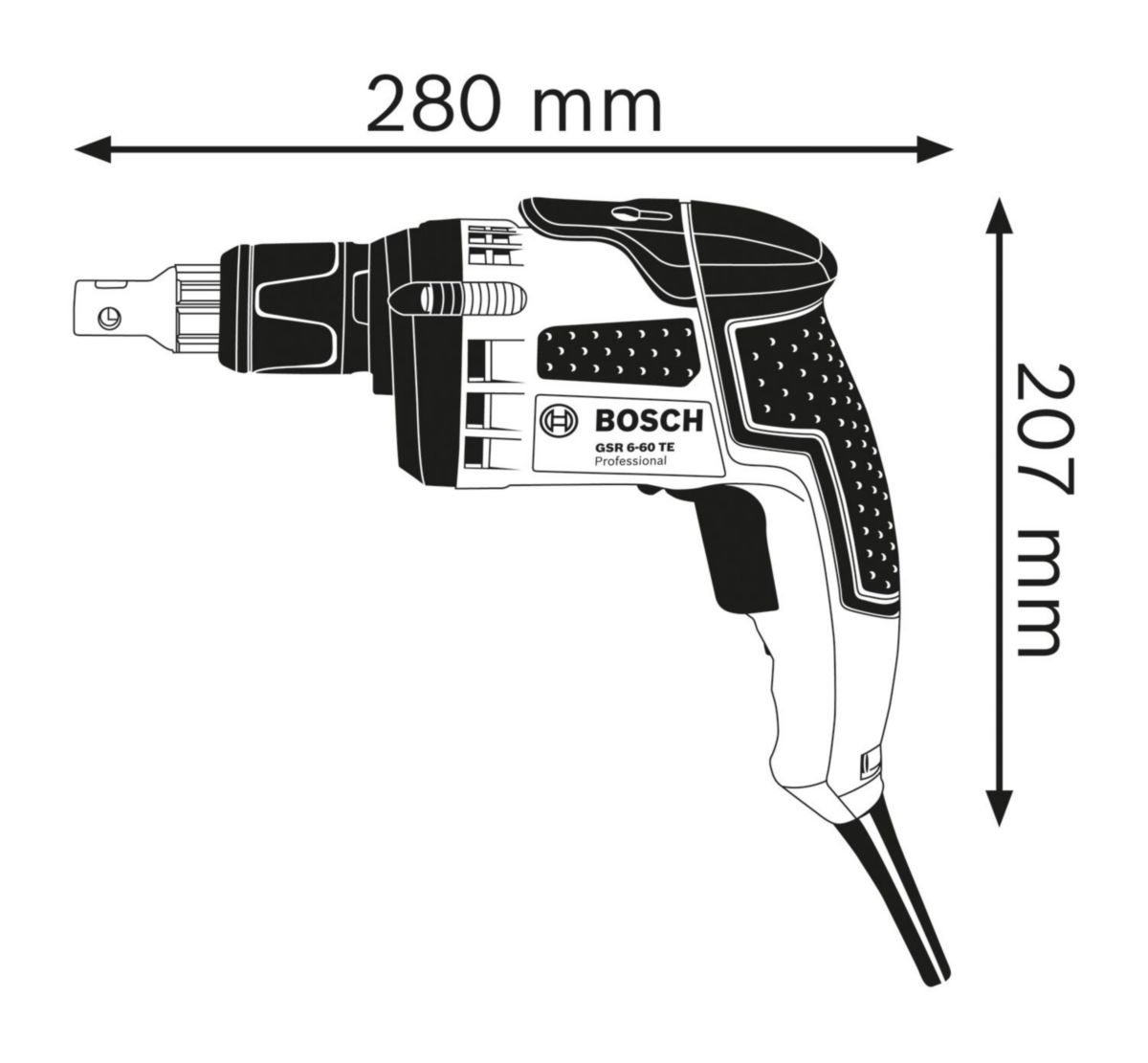 Visseuse avec butée de profondeur GSR 6-60 TE Professional Réf. 0601445200