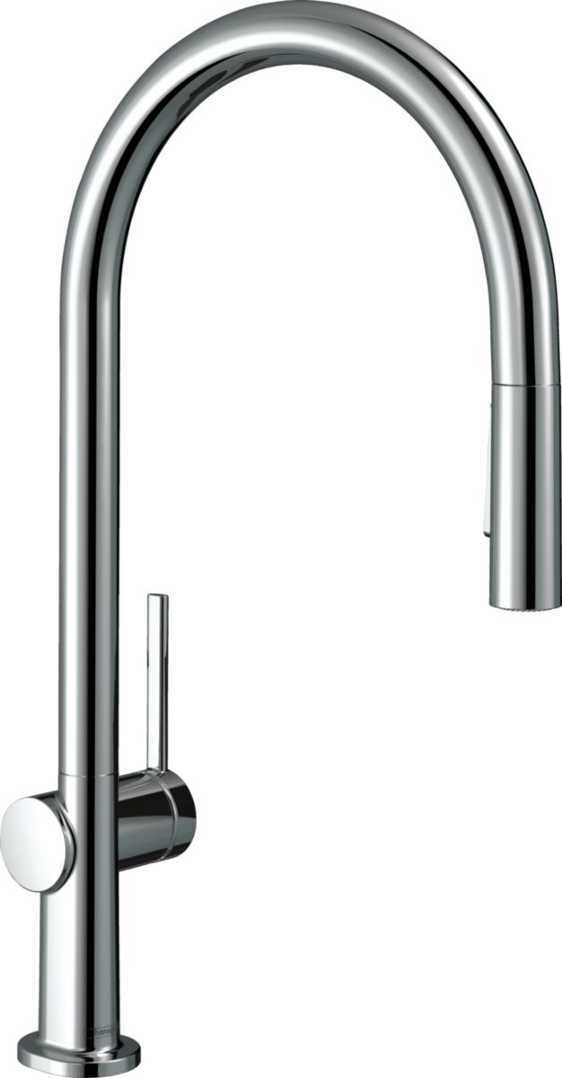 hansgrohe Talis M54 Mitigeur de cuisine 210, avec douchette extractible 2 jets, sBox, Chrome