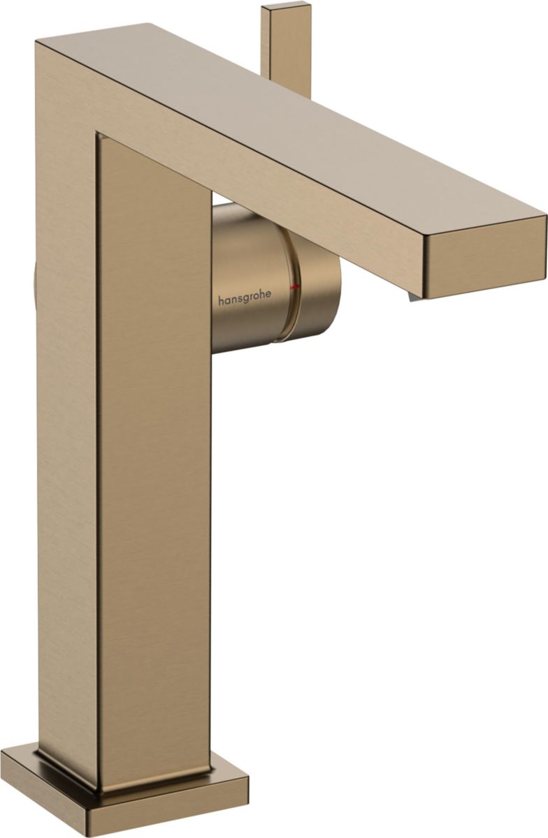 Mitigeur lavabo 150 Tecturis E Fine CoolStart sans tirette ni vidage Bronze brossé Réf. 73041140