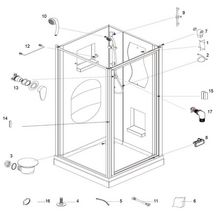 Miroir pour cabines Alterna Concerto et MEZZO 92 cm