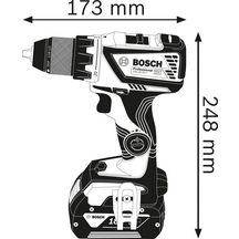 Perceuse visseuse GSR 18V-60 C 2x4,0Ah GAL 18V-40 CoMo L Réf. 06019G110C