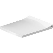 Abattant Viu compact, amovible, charnières inox, avec amortisseur de fermeture, blanc Réf. 21290000