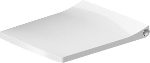 Abattant Viu compact, amovible, charnières inox, avec amortisseur de fermeture, blanc Réf. 21290000