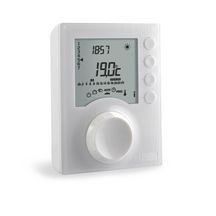 Thermostat à piles programmable filaire pour chauffage avec 2 niveaux de consigne - réf : Tybox 1117 Réf : 6053005