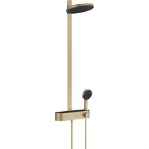 hansgrohe Pulsify S Colonne de douche 260 2jet avec mitigeur thermostatique ShowerTablet Select 400, Bronze brossé