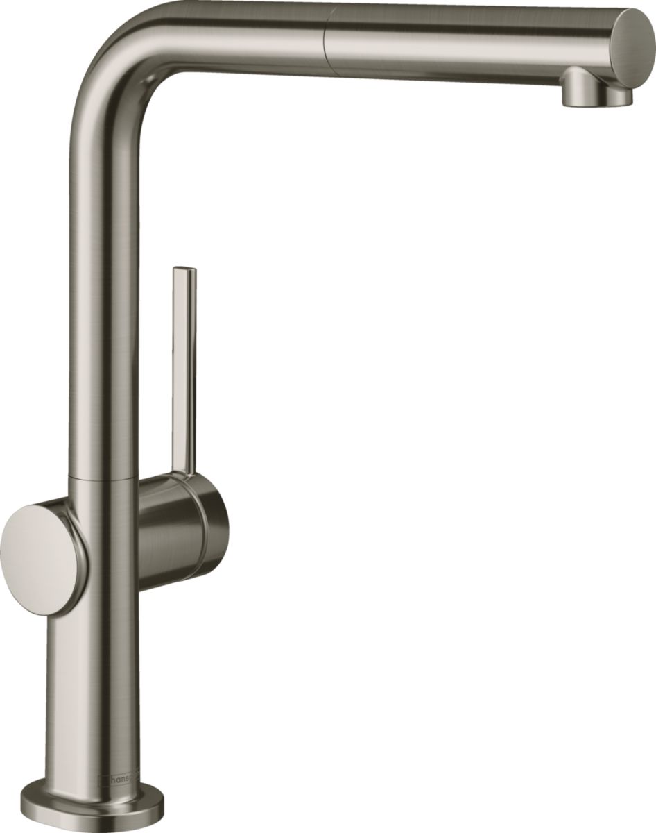 hansgrohe Talis M54 Mitigeur de cuisine 270, avec douchette extractible 1 jet, Aspect acier inox