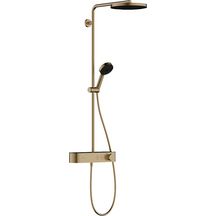 hansgrohe Pulsify S Colonne de douche 260 1jet EcoSmart avec mitigeur thermostatique ShowerTablet Select 400, Bronze brossé