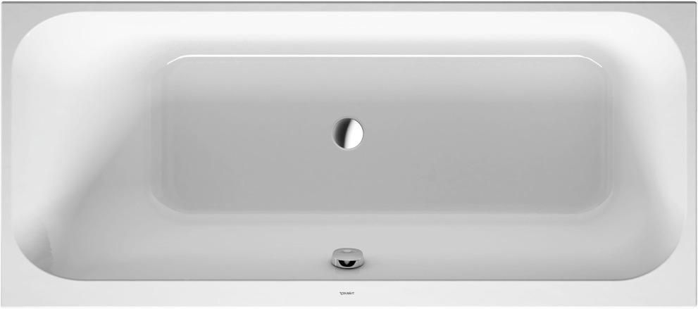 Baignoire Happy D2 1600x700mm blanc a encastrer angle gauche réf. 700308000000000