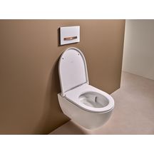 Pack WC suspendu ACANTO caréné chasse cyclonique abattant ralenti et déclipsable, blanc Réf. 502.774.00.1