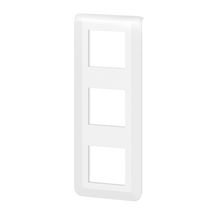 Legrand - plaque de finition verticale Mosaic pour 3 x 2 Modules blanc Réf. 078823L