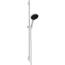 hansgrohe Rainfinity Set de douche 130 3jet avec barre de douche S Puro 90 cm, Push slider, flexible DesignFlex 160 cm, Blanc mat