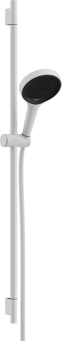 hansgrohe Rainfinity Set de douche 130 3jet avec barre de douche S Puro 90 cm, Push slider, flexible DesignFlex 160 cm, Blanc mat