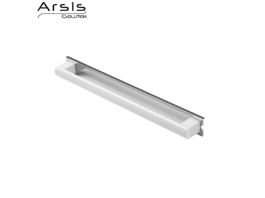 Barre droite amovible 662 mm ARSIS blanc et anodisé réf. 044860