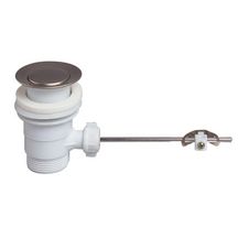 Bonde de lavabo clapet inox à fermeture par tirette. fournie sans tirette Réf. 30723221