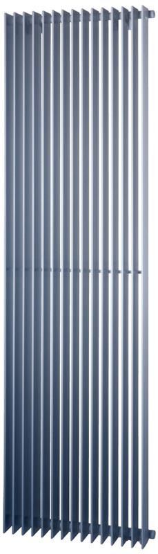 Radiateur eau chaude Acova Clarian vertical simple, puissance 1635W (dT50), hauteur 1800 mm, largeur 600 mm, 15 éléments, raccordement excentré par le bas, Aller/Retour réversible, appareil réversible Haut/Bas, Blanc RAL 9016 Réf. RX04-180-060