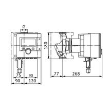 Circulateur intelligent Wilo-Stratos MAXO 30/0,5-10-R7 à rotor noyé et adaptation électronique des performances hydrauliques pour les systèmes de chauffage, climatisation  Réf. 2217900