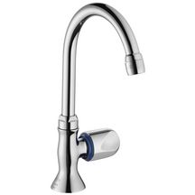 Robinet indépendant de lavabos ou lave-mains GALEO eau froide tête à clapet poignées métal sans bonde réf. E72967-CP