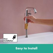 Mitigeur lavabo 110 Tecturis S Fine CoolStart sans tirette ni vidage Chromé Réf. 73321000