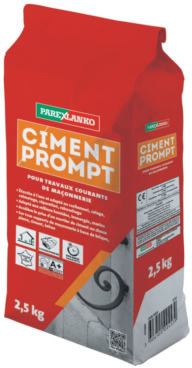 Ciment prompt gris sac de 2,5kg