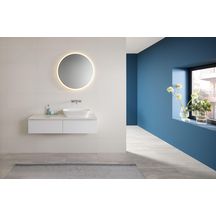 Miroir LED Geberit Option Round, avec éclairage indirect et indirect, diamètre 75cm