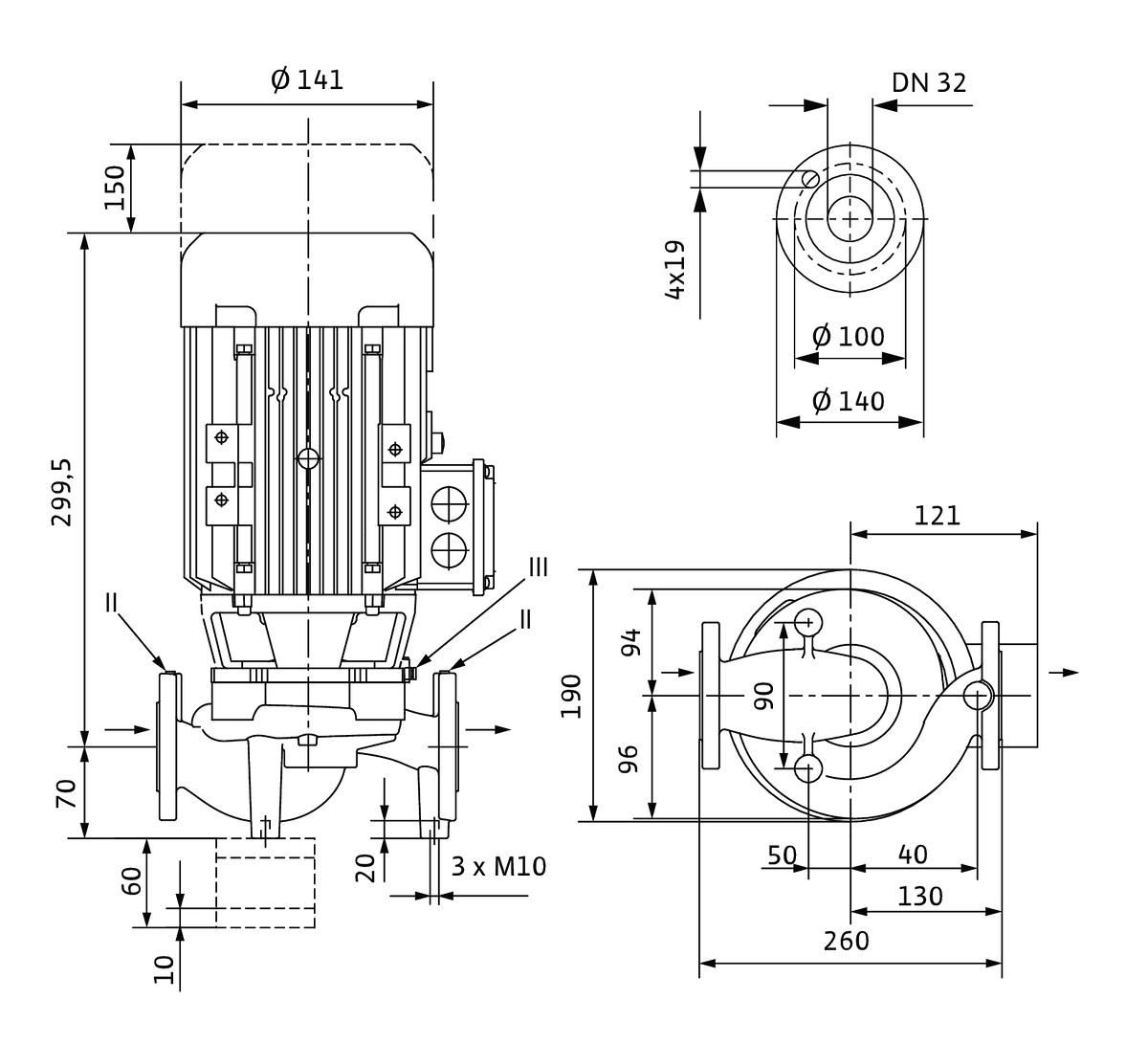 Circulateur Collectif EC veroline-ipl32/85-0,37/2x Réf. 2150335