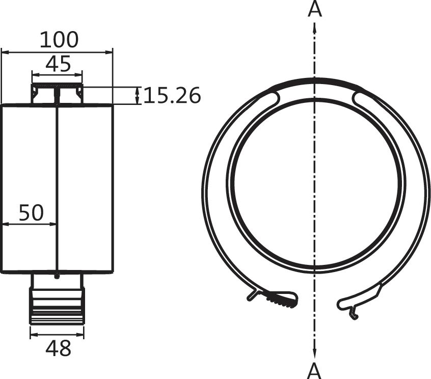 Collier pour tube diamètre 220 mm PPCC réf. 7716780248