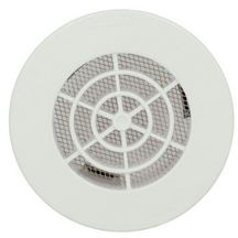 Grille ronde intérieure avec moustiquaire PVC diamètre 80mm GATM80