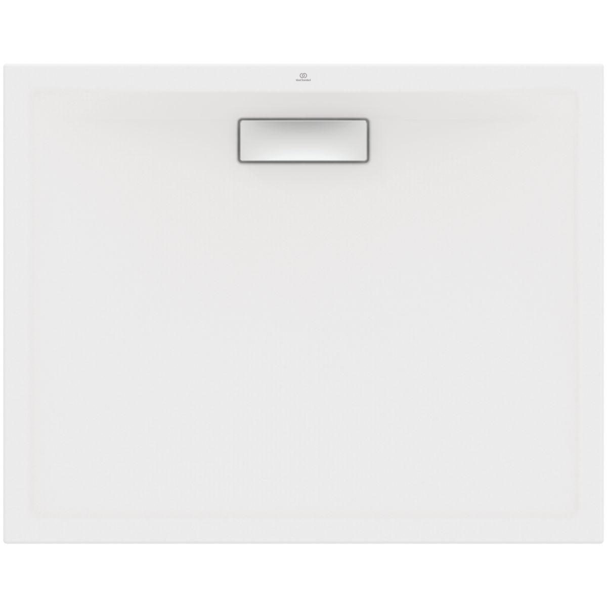 Receveur rectangulaire en acrylique 100 x 80 cm Ultra Flat New blanc, avec traitement antidérapant extra-plat 2,5 cm d' épaisseur à encastrer ou à poser à équiper d' une bonde rectangulaire non fournie Réf T4468YK