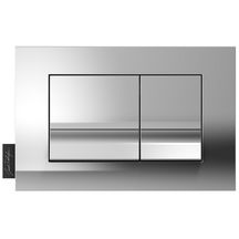 Plaque de commande double touche chrome réf E20858-CP