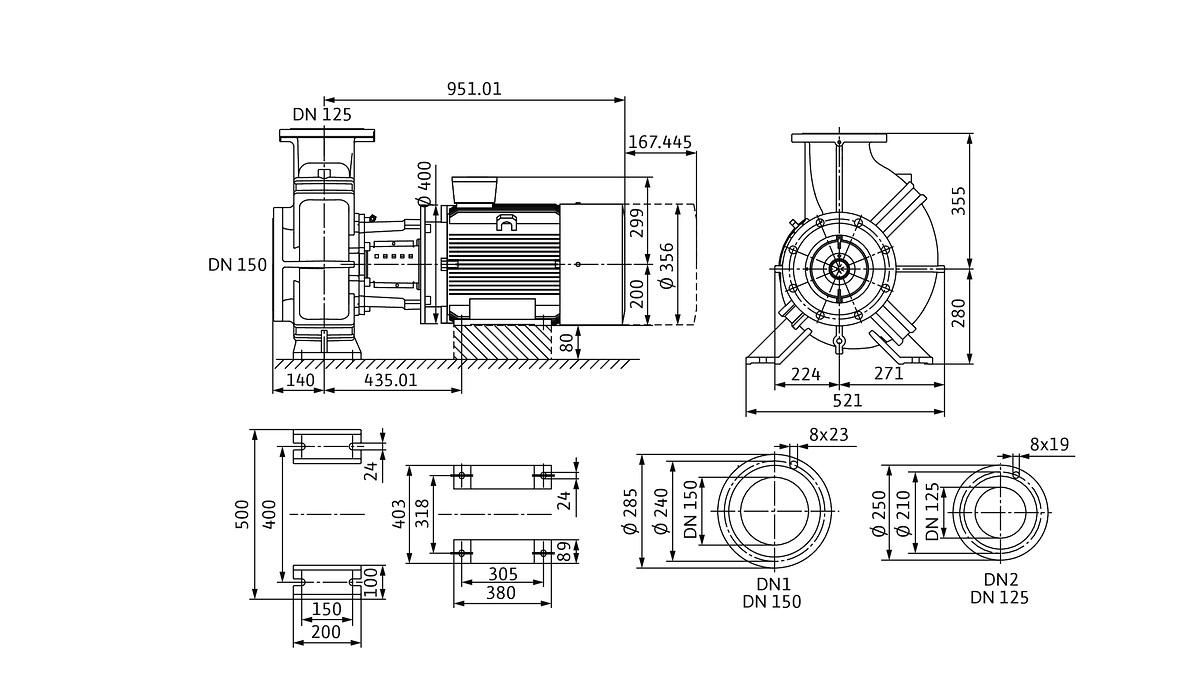 Circulateur Collectif EC cronobloc-bl125/295-30/4 Réf. 2160679