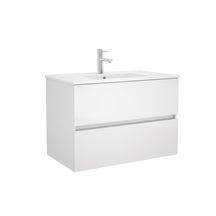 Meuble FUSSION LINE 800 2 tiroirs blanc brillant 797 x 540 x 450 mm réf: 23323