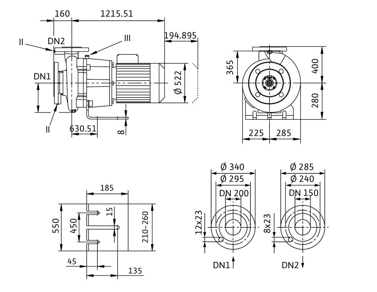 Circulateur Collectif EC cronobloc-bl150/315-55/4 Réf. 2160689