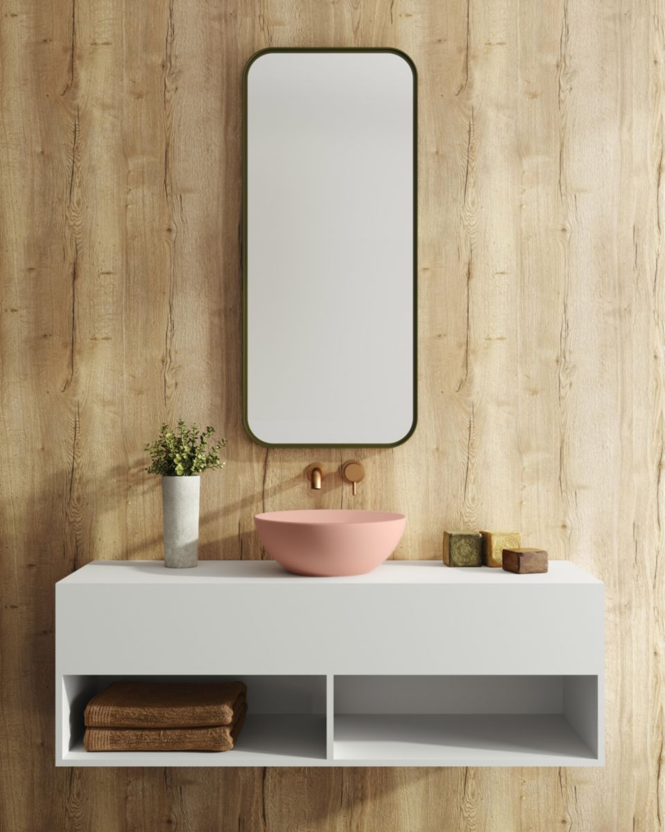 Lavabo Spot Colour 159 Kromat Lisse finition Blush réf: WSCS0028-BLU