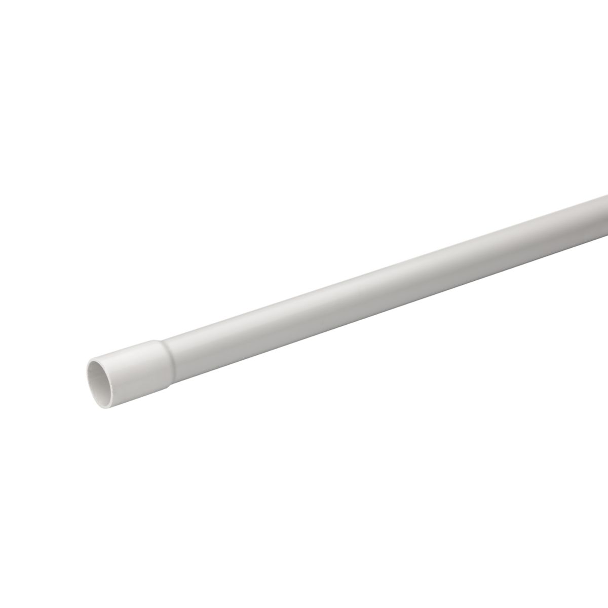 Mureva Tube - conduit rigide tulipé - gris RAL 7035 - longueur 2 m - diamètre externe 16 mm - diamètre interne 13 mm - section 133 mm² - résistance 750 N - PVC - GT 3321 Réf. IMT50516