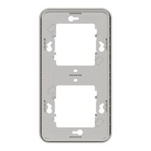 Mureva Styl - Cadre 2 postes vertical - encastré - IP55 - IK07 - blanc Réf.MUR39151