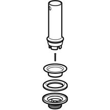 Bonde Geberit avec tube de trop-plein, pour lavabos: G=1 1/4"