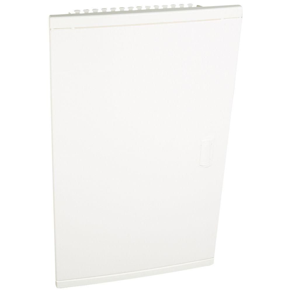 Coffret encastré porte isolante galbée 3 rangée 36+6 mod blanc RAL 9010 Ref.001513